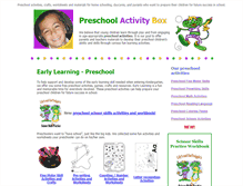 Tablet Screenshot of preschoolactivitybox.com